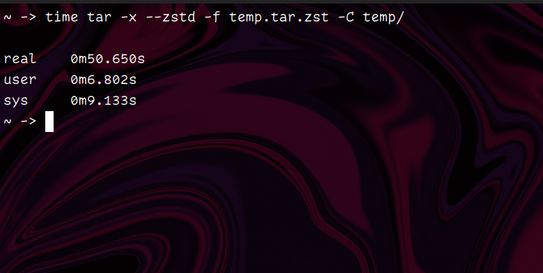 zstd (Level 19) extraction