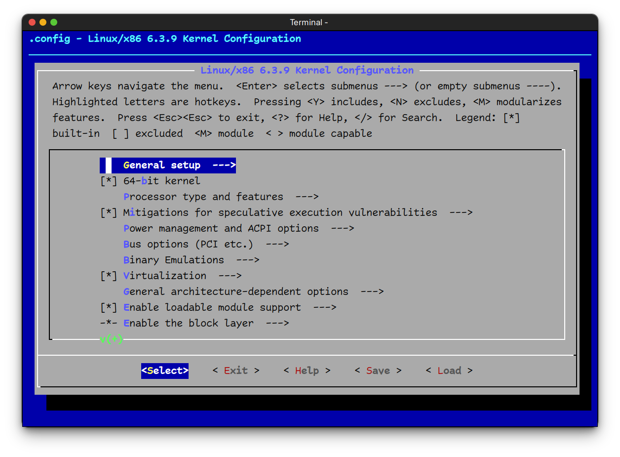 make menuconfig make menuconfig